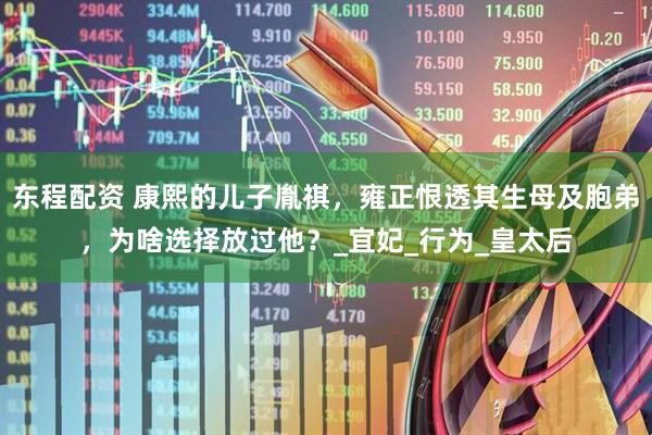 东程配资 康熙的儿子胤祺，雍正恨透其生母及胞弟，为啥选择放过他？_宜妃_行为_皇太后